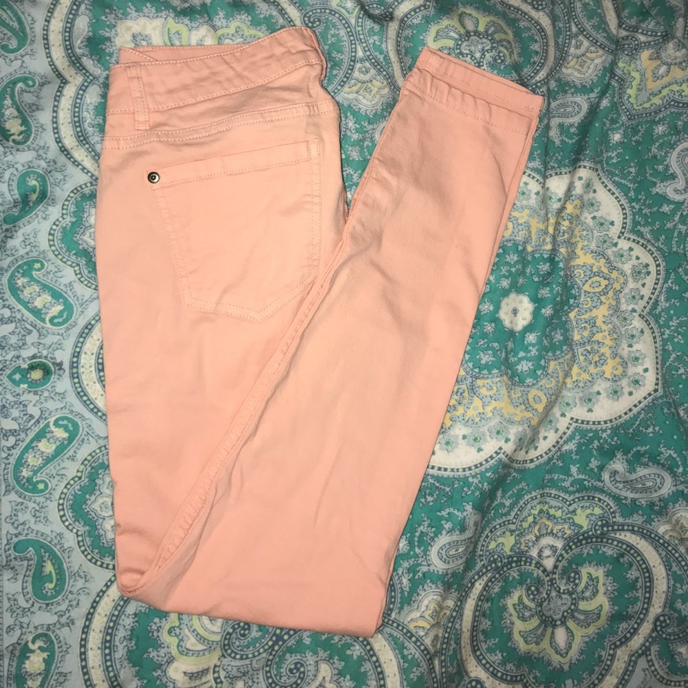 Peach Forever 21 jeggings