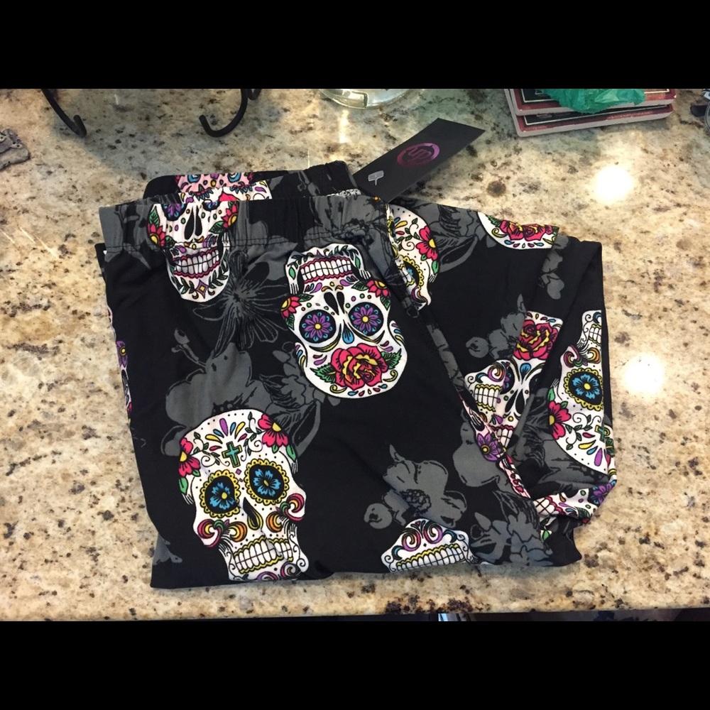 Du north sugar skull leggings