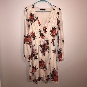 White floral dress by Honey Punch