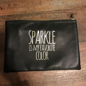 "Sparkle Is My Favorite Color" oversized clutch