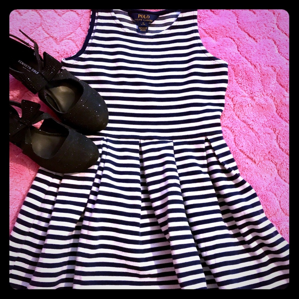 EUC Ralph Lauren b/w dress