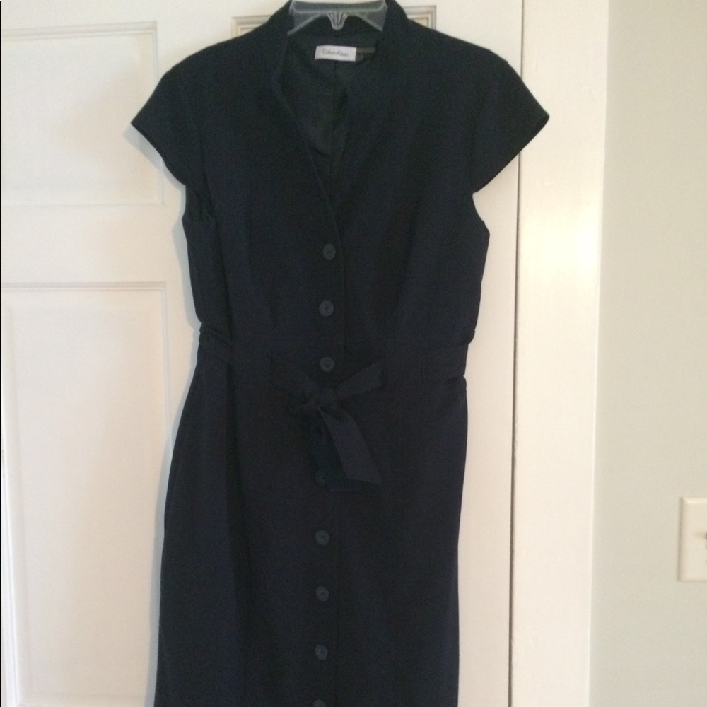 Blue button up Calvin Klein Dress, Size 12