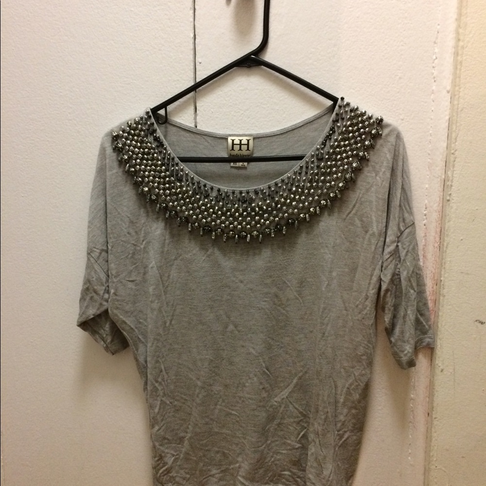 Haute Hippie blouse with beading XS