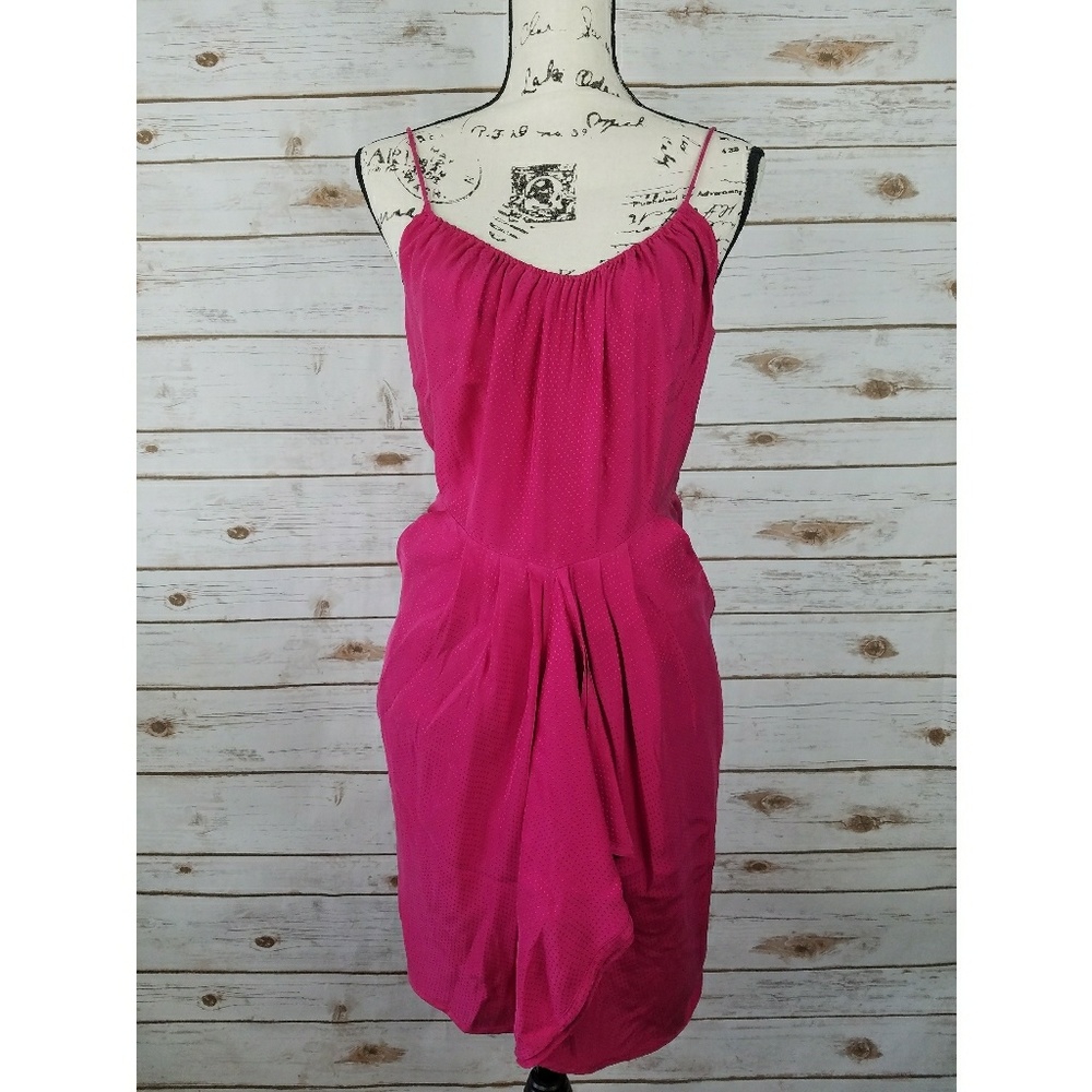 Rebecca Taylor Silk Dress with Pockets Polka Dots