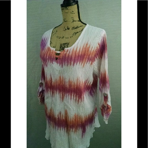 Produce Company Tops - Produce Company Boho Tye Dye SZ 1X Tunic Top