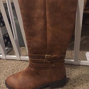 Tall brown boots