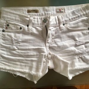 White AG shorts