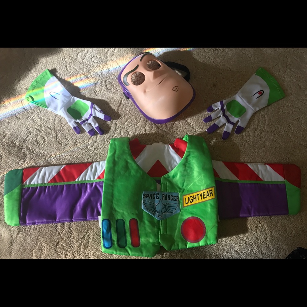 Buzz light year toy story mask gloves  backpack