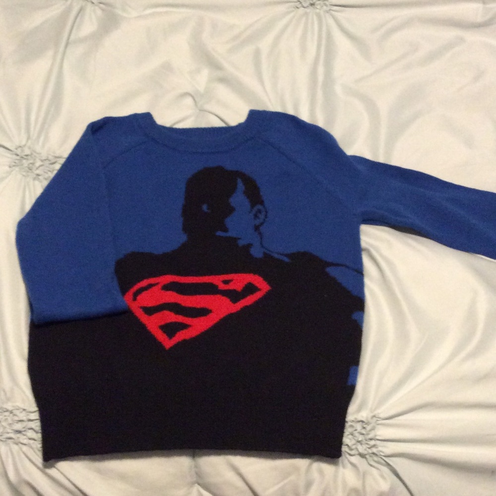 Super man knit sweater.