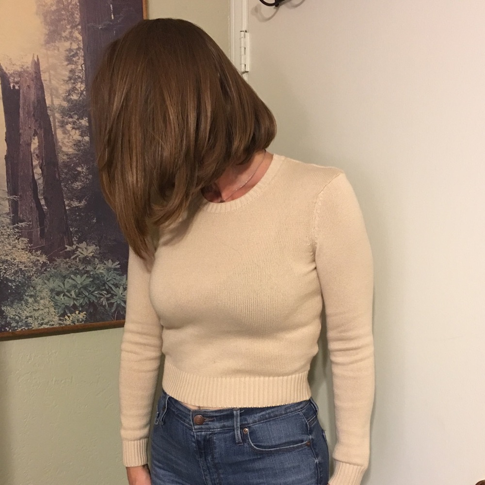 Tan long sleeve top