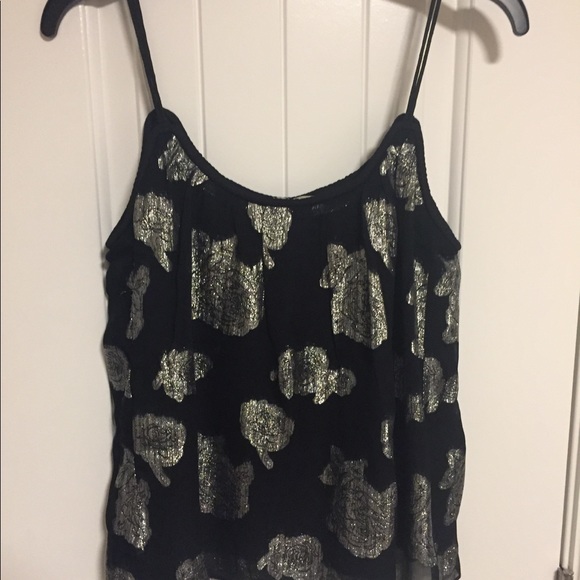 Lucky Brand Silver Flower Tank - Picture 4 of 6