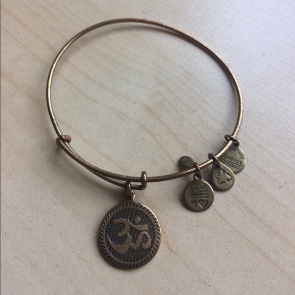 Alex and Ani Jewelry - Alex and Ani Om Symbol Gold Bracelet