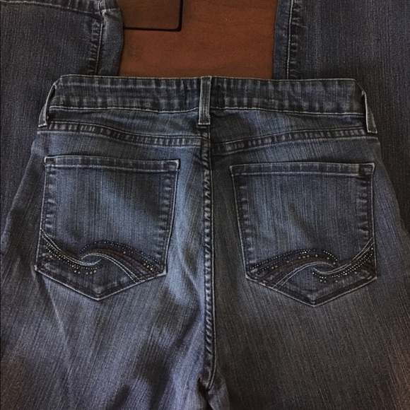 NYDJ brand blue jeans straight leg size 8 - Picture 2 of 7