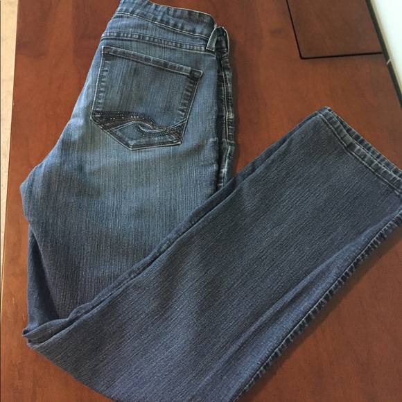 NYDJ brand blue jeans straight leg size 8 - Picture 7 of 7