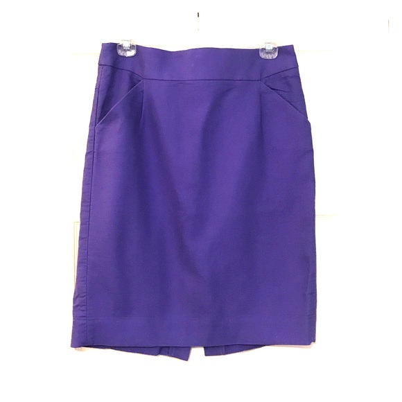 NWOT J. Crew Purple Pencil Skirt - Picture 1 of 4
