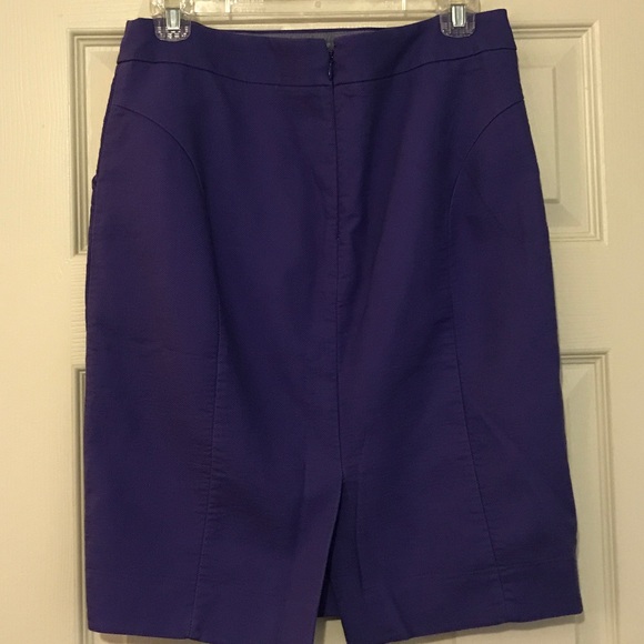 NWOT J. Crew Purple Pencil Skirt - Picture 3 of 4
