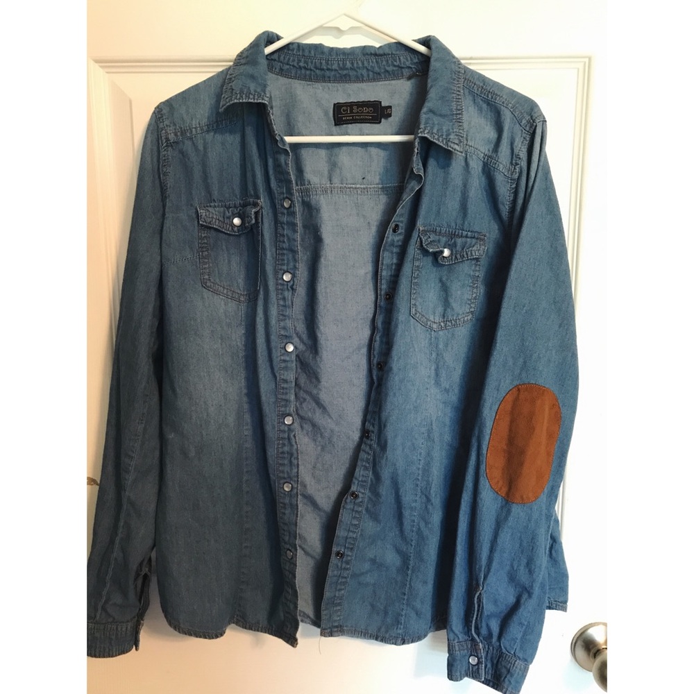 denim button down