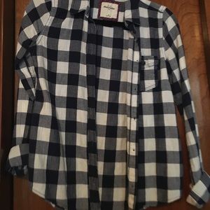 Abercrombie Blue/White Button Up