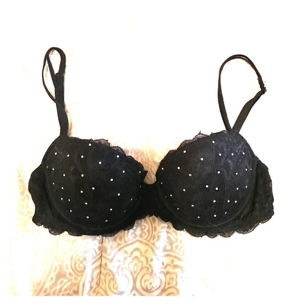PINK Victoria's Secrect Rhinestone Bra