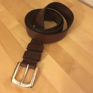 Bass brown leather belt - 40