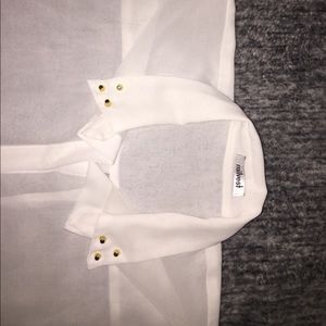 Transparent white blouse