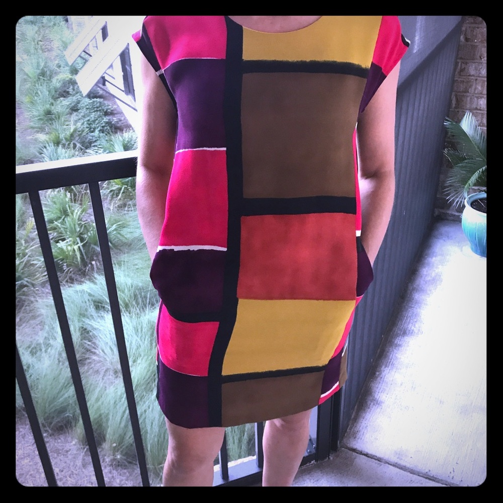 Colorful Loft Dress with Pockets