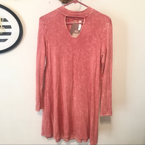 Coral Choker Dress - Picture 3 of 3