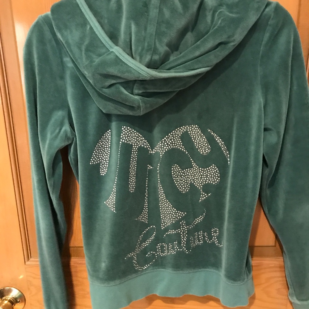 Green juicy sweat suit pants M shirt L