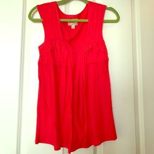 Anthropologie rose colored top