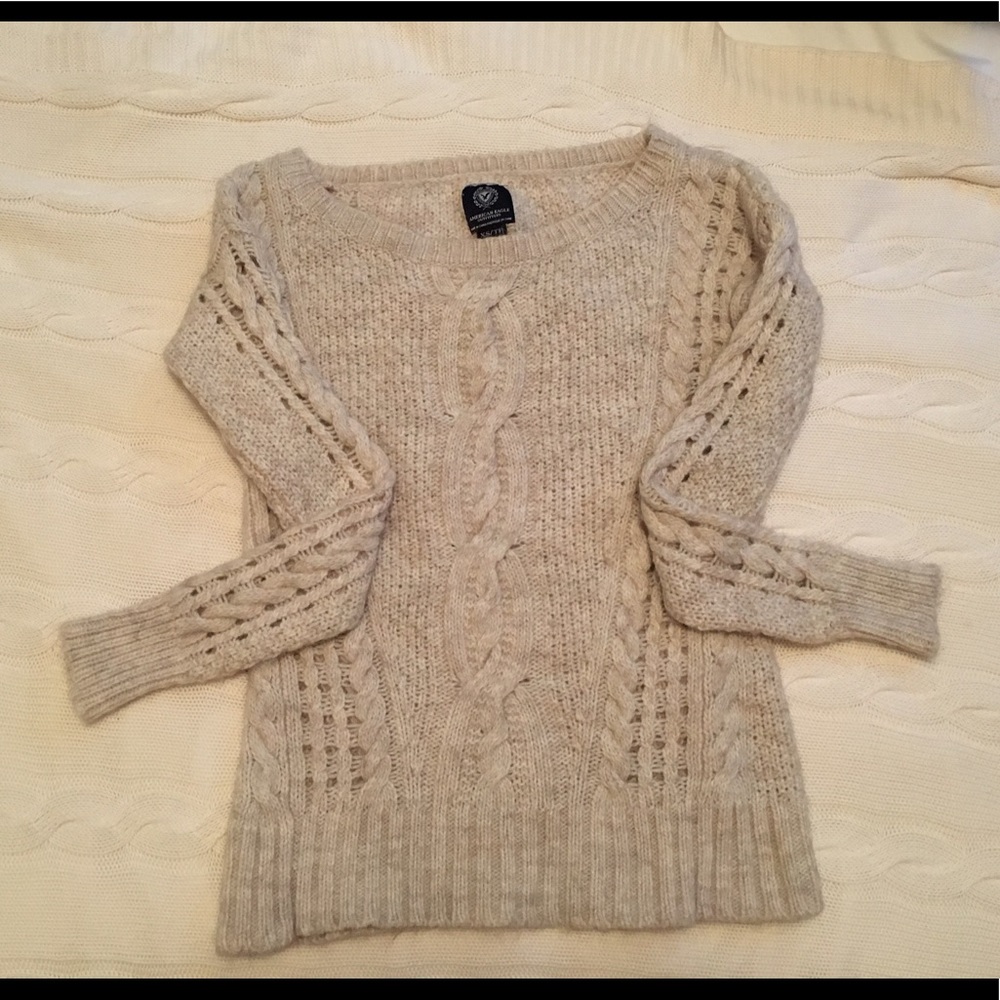 American Eagle Outfitters Beige Sweater