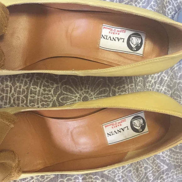 Beautiful Lanvin wedges with bow - Picture 3 of 7