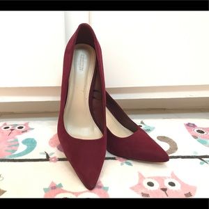 ❗️Flash Sale❗️F21 👠 pumps Suede Maroon/burgundy