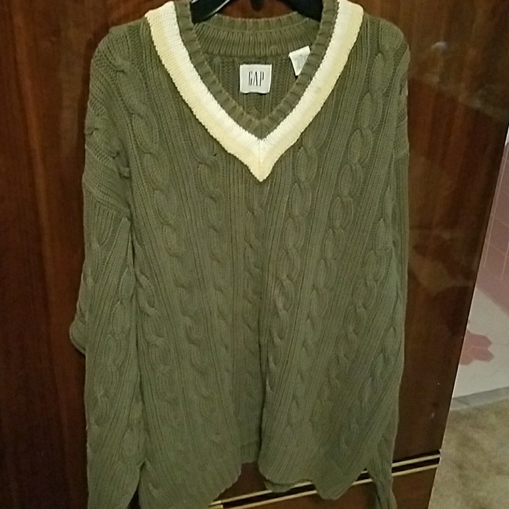 Vintage Gap chunky cable-knit sweater sz M
