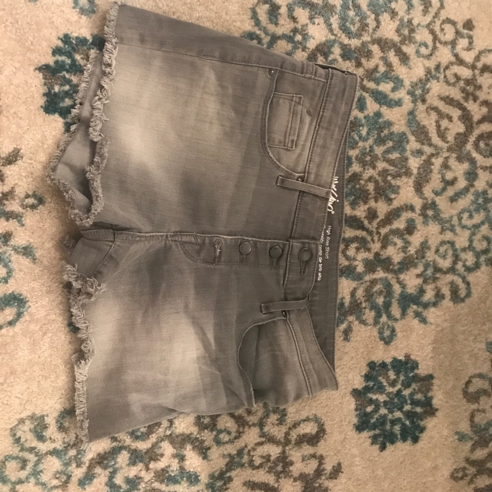 High Rise Grey Shorts