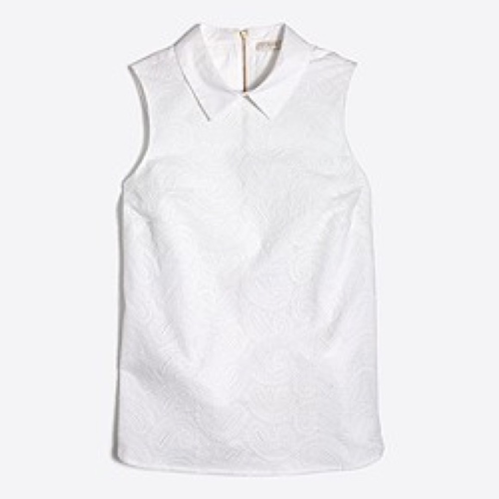 J. Crew factory sleeveless collar top