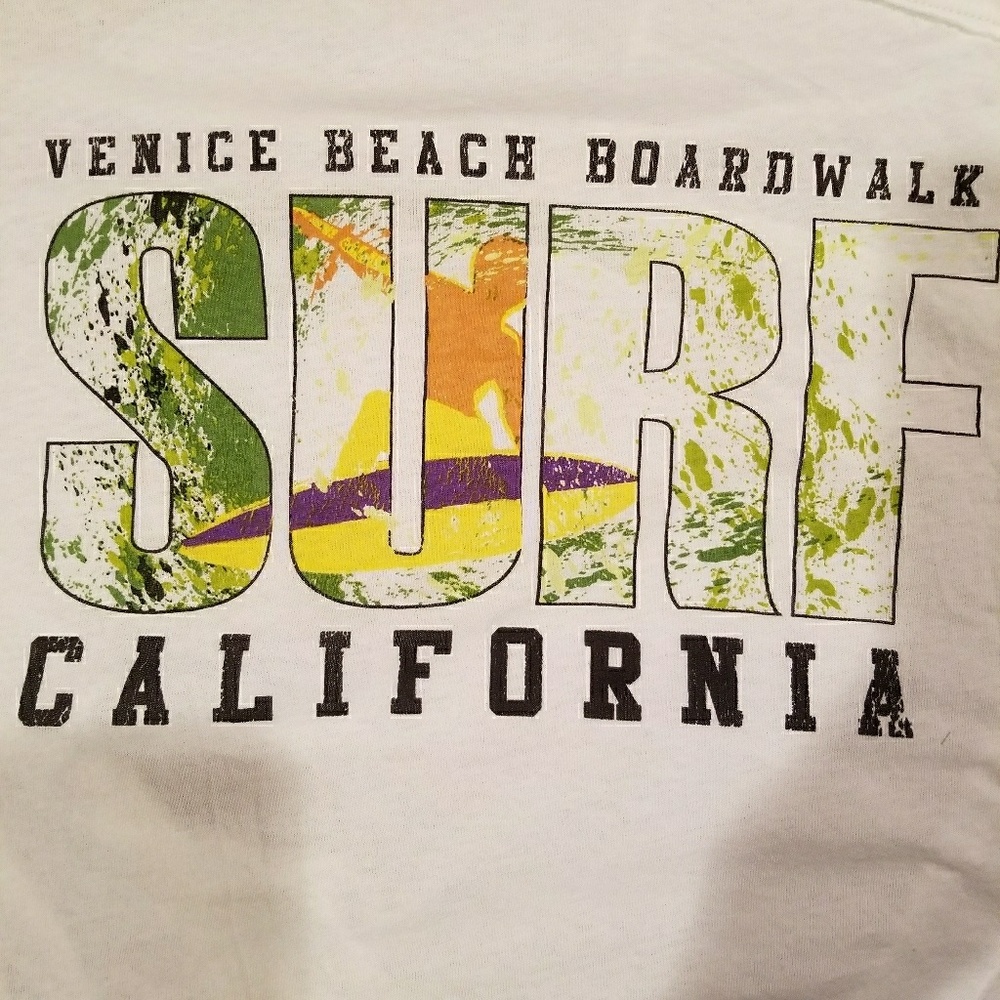Free People Surf Inspired Graphic Oversized Top - Picture 3 of 7