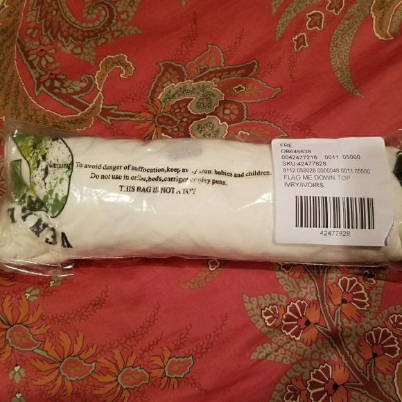 Free People Surf Inspired Graphic  Oversized Top - Picture 5 of 7