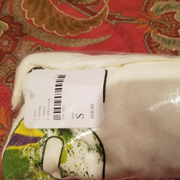 Free People Surf Inspired Graphic  Oversized Top - Picture 6 of 7