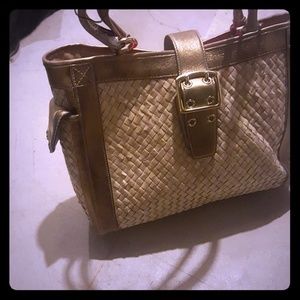 Straw Coach purse