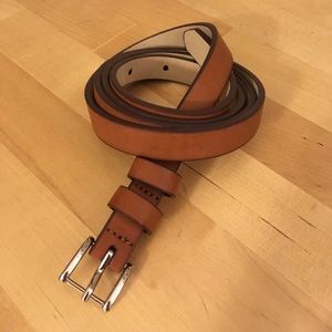 Thin brown fashion belt