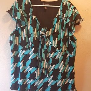 🖤💙 SILK I.N.C. BLOUSE size 22