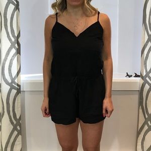 Linen Spaghetti Strap Romper