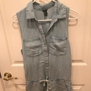 Forever 21 chambray romper