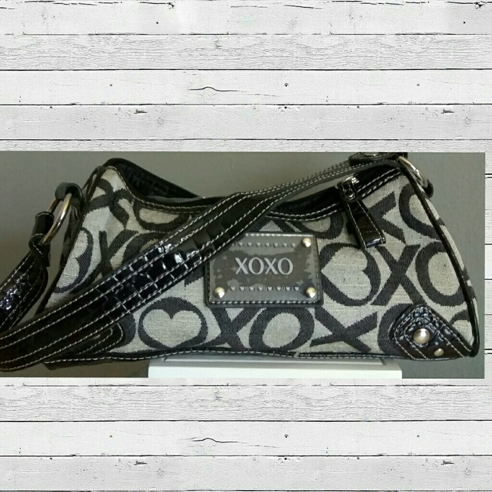 We XOXO Silver/ Black Shoulder Bag