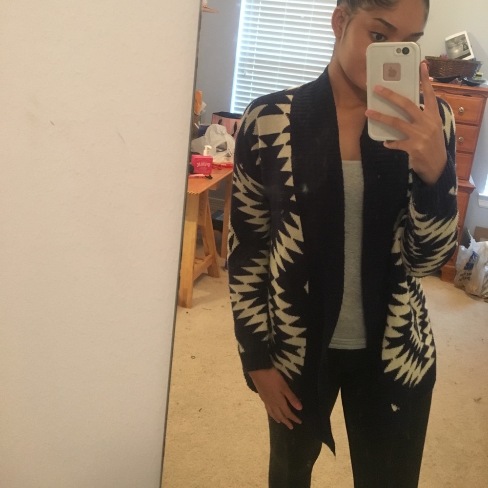 Aztec Print Cardigan