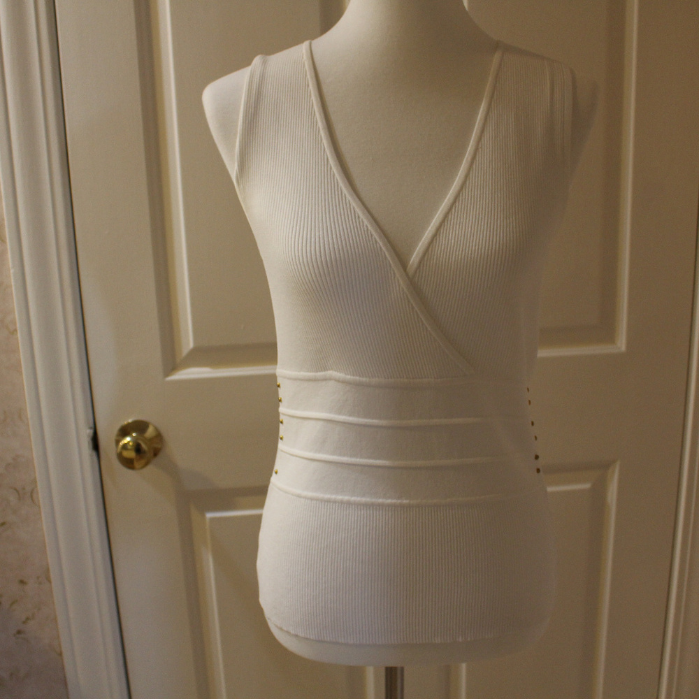 Crisscross Short Sleeve Sweater