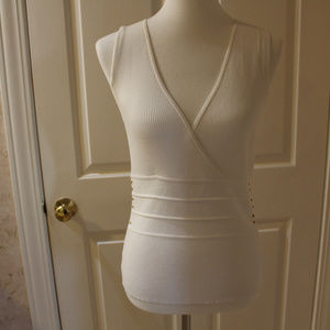 Crisscross Short Sleeve Sweater