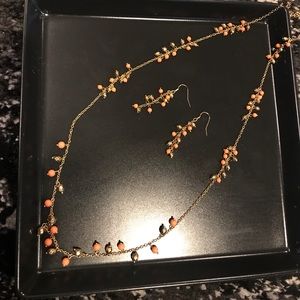 Necklace and earrings