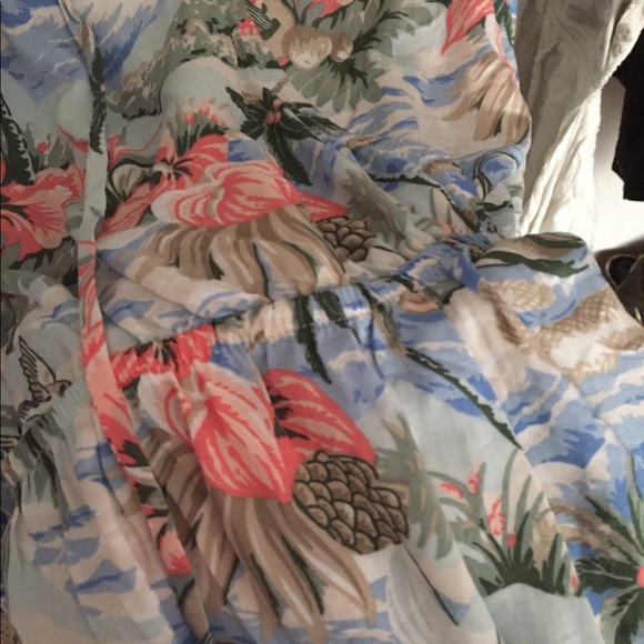 floral off shoulder romper - Picture 4 of 4