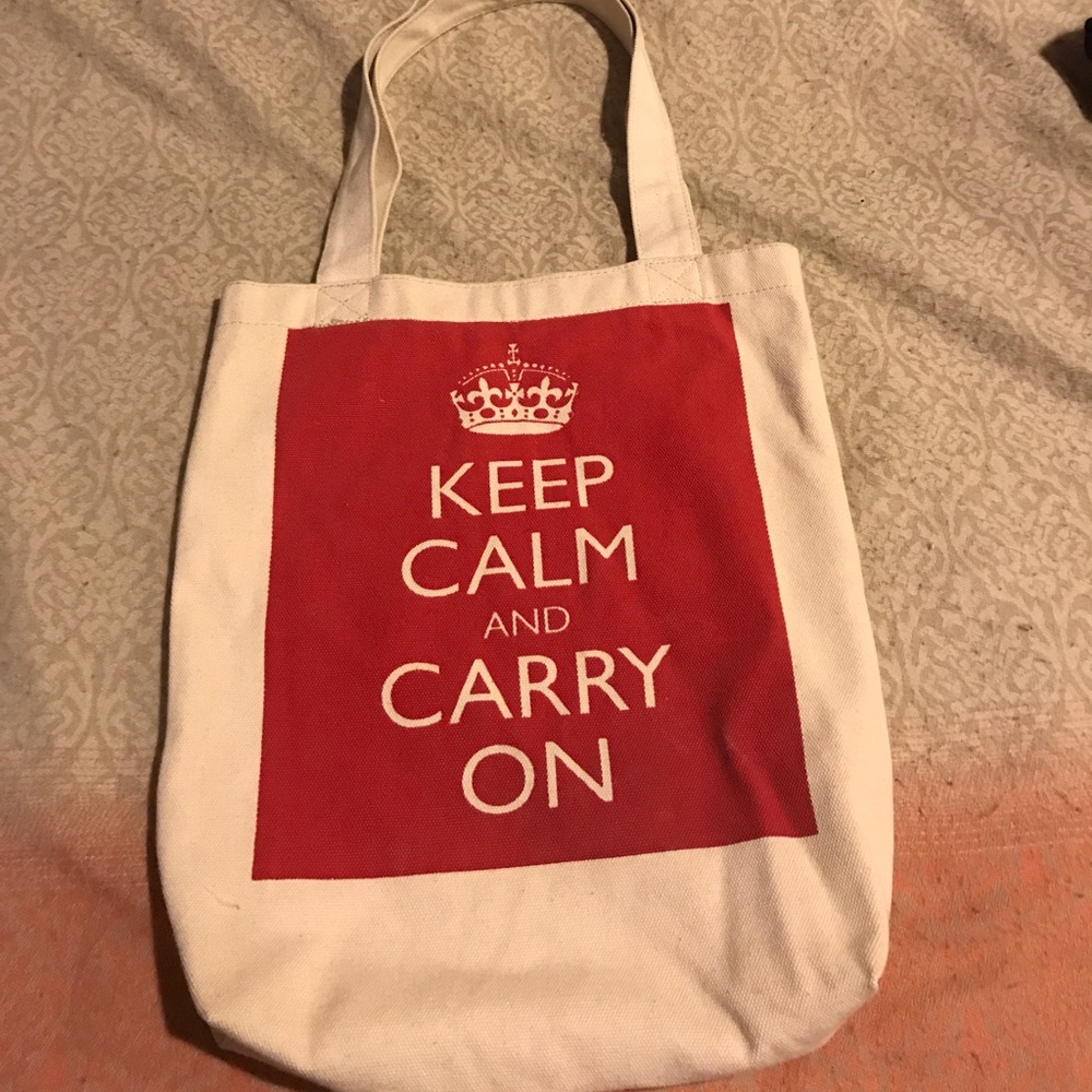 Keep calm and carry on tote
